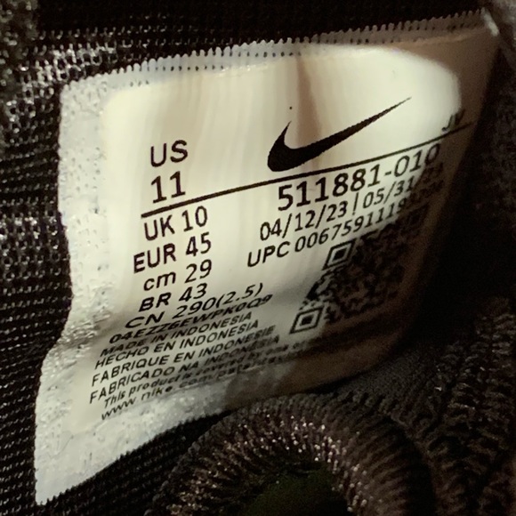 SOLD[BRAND NEW] NIKE ROSHE RUN BLACK ANTHRACITE SAIL MENS SHOES SIZE 11 SNEAKERS - Picture 10 of 11